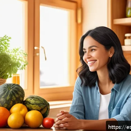 Home 30 헤어 영양소의 효과와 부작용 - A vibrant and detailed illustration of a young Hispanic woman with long, healthy, shiny black hair, ...